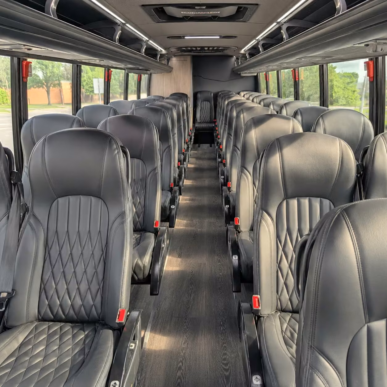 28 passenger minibus interior