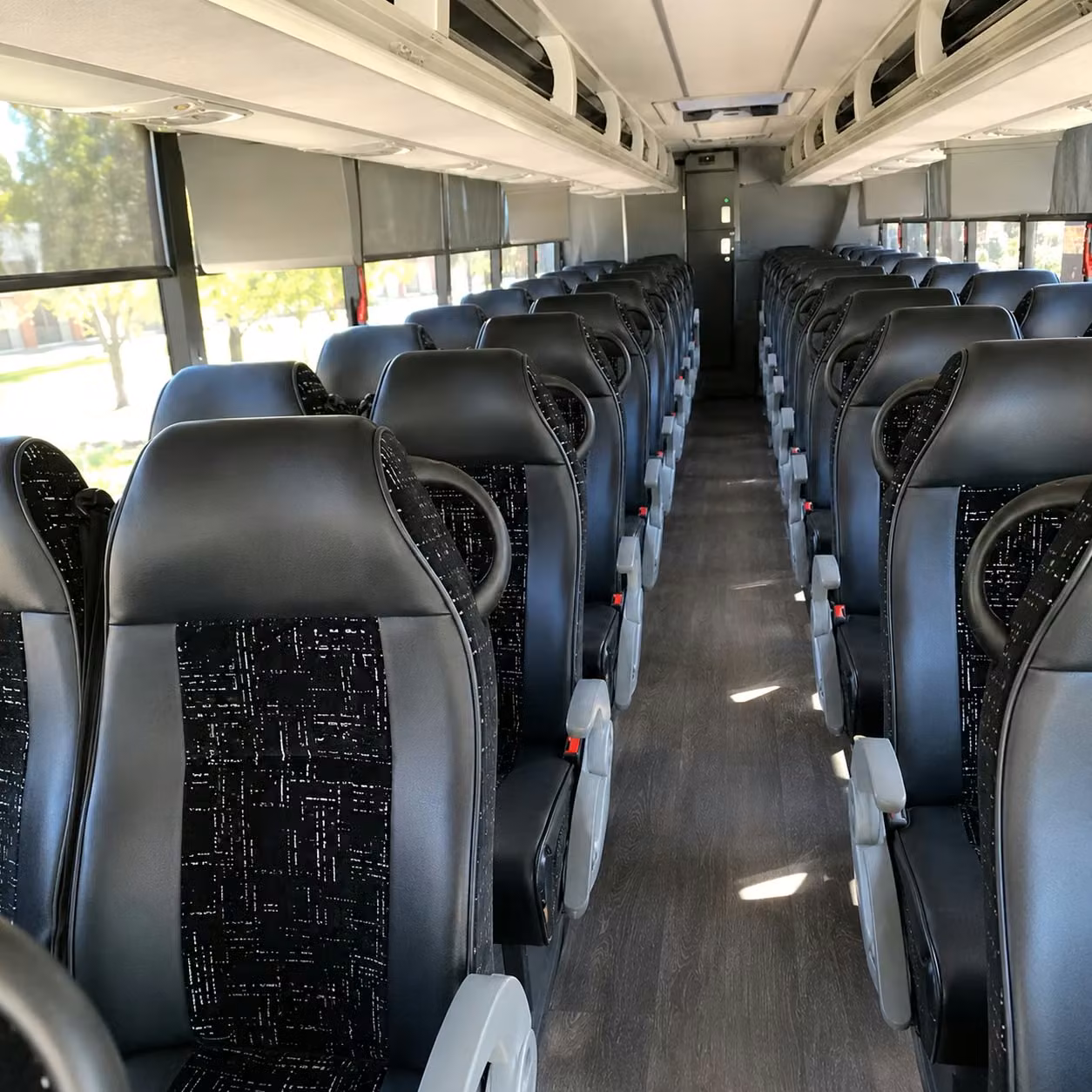 garland 56 passenger charter bus rental