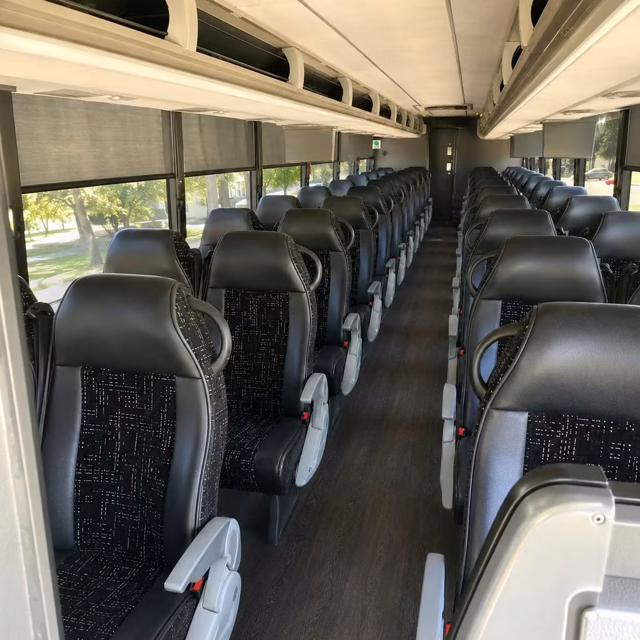 garland charter bus inside