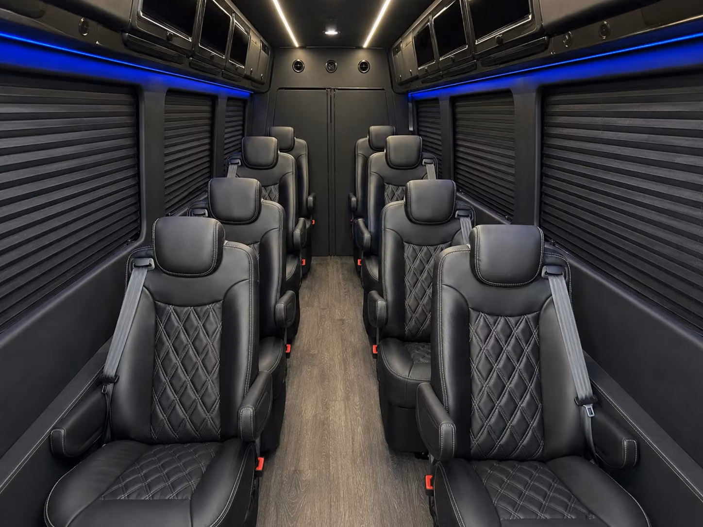 sprinter van with driver inside